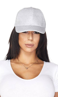 Shimmering Cap in White - SohoGirl.com