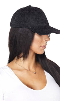 Shimmering Cap in Black - SohoGirl.com