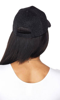 Shimmering Cap in Black - SohoGirl.com