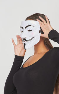 V for Vendetta Anonymous Mask in White - SohoGirl.com