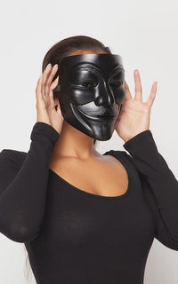 V for Vendetta Anonymous Mask in Black - SohoGirl.com