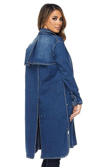 Judy Blue Denim Trench Coat (Plus Sizes Available) - SohoGirl.com
