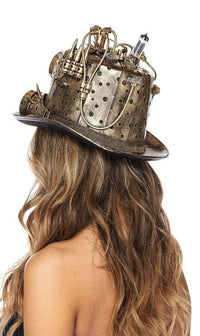 Steampunk Top Hat in Gold - SohoGirl.com