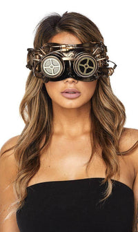 Steampunk Spiked Goggles in Copper - SohoGirl.com