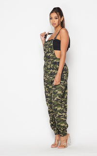Chain Detailed Relaxed Fit Overalls (S-XL) - Camouflage - SohoGirl.com