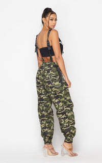Chain Detailed Relaxed Fit Overalls (S-XL) - Camouflage - SohoGirl.com
