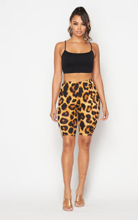 Leopard Print Biker Shorts - SohoGirl.com