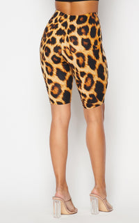 Leopard Print Biker Shorts - SohoGirl.com