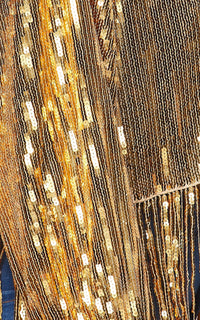 Gold Sequin Fringe Crop Jacket - SohoGirl.com
