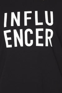 Influencer Oversized T-Shirt and Biker Shorts Set - Black - SohoGirl.com