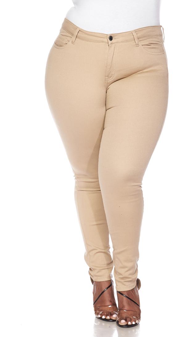 Buy Women's Plus Size Khaki Skinny Pants – SohoGirl.com