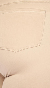 Plus Size Khaki Stretchy Skinny Pants - SohoGirl.com