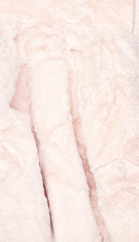 Plush Faux Fur Ultra Soft Hooded Jacket - Blush (S-XXXL) - SohoGirl.com