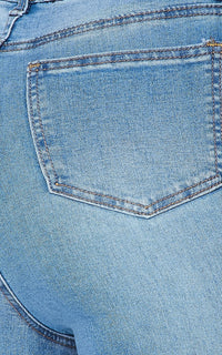 Classic High Rise Flare Denim Jeans - Light Denim - SohoGirl.com