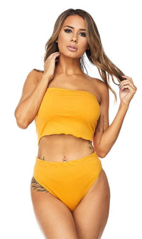 Mustard High Waisted Undergarment Panty - SohoGirl.com