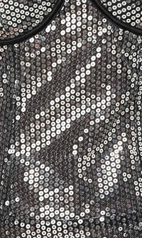 Silver Sequin Mesh Bodysuit - SohoGirl.com