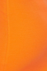 Scoop Neck Ribbed Mini Dress - Orange - SohoGirl.com
