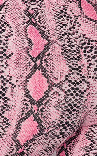Neon Pink Snake Print Two Piece Set - SohoGirl.com
