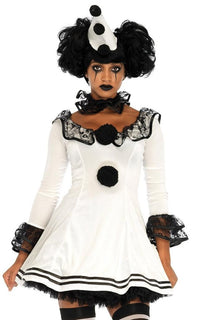 Pierrot Clown Costume in Black - SohoGirl.com