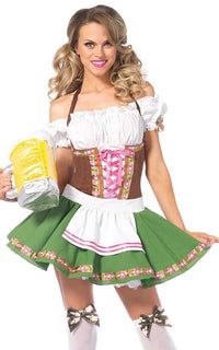 Gretchen Halloween Costume - Brown-Green (S-XL) - SohoGirl.com