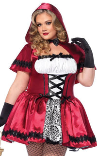 Plus Size Gothic Red Riding Hood - SohoGirl.com
