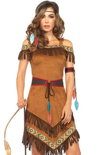 Native Princess Costume - Brown - SohoGirl.com