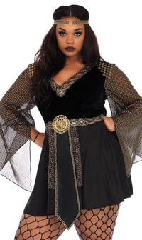 Plus Size Glamazon Warrior Costume in Black - SohoGirl.com
