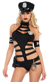 Undercover Cop Costume in Black - SohoGirl.com