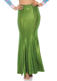 Green Shimmer Spandex Mermaid Skirt - SohoGirl.com