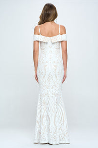 RICARICA OFF SHOULDER WITH SWEETHEART NECKLINE-WHITE/NUDE - SohoGirl.com