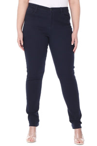 Low-Rise Navy Blue Plus Size Skinny Jeans - SohoGirl.com