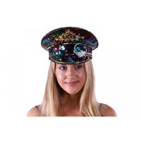 Burning Man Sequin Hat - Rainbow - SohoGirl.com