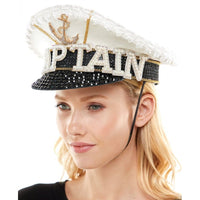 Captain Pearl Fisherman Hat - White - SohoGirl.com