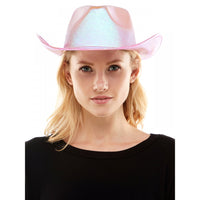 Metallic Cowboy Hat - Light Pink - SohoGirl.com