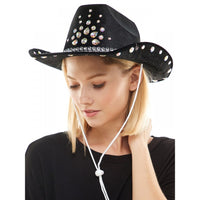 Diamond Cowgirl Hat - Black - SohoGirl.com