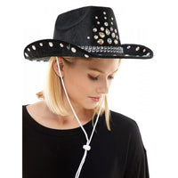 Diamond Cowgirl Hat - Black - SohoGirl.com