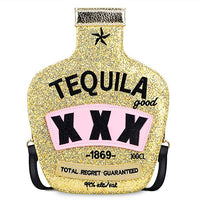 Sparkling Tequila Bottle Handbag - Gold - SohoGirl.com