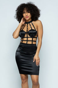 caged mini dress Kim Caged Mini Dress Essie's Auburn