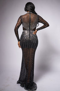 LEXIE SEQUIN MAXI DRESS- BLACK - SohoGirl.com