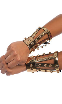 Gold Studded Arm Cuffs - SohoGirl.com