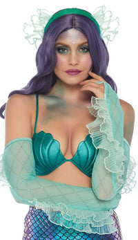 Seafoam Mermaid Headband and Fin Arm Pieces - SohoGirl.com