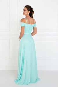 Elizabeth K GL1523 Ruched Sweetheart Dress in Mint - SohoGirl.com