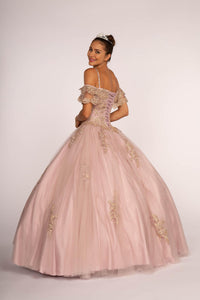 Elizabeth K GL2510 Lace Up Mesh Dress - Mauve - SohoGirl.com
