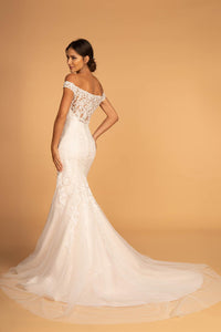 Elizabeth K GL2593 Strapless Sheer Wedding Dress - Ivory-Cream - SohoGirl.com