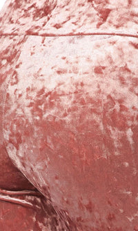 Pink Crushed Velvet High Waisted Leggings (Plus Sizes Available) - SohoGirl.com