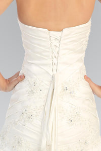 Elizabeth K GL1032 Trumpet Sweetheart Ruffle Wedding Dress in Ivory - SohoGirl.com
