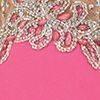 Elizabeth K GL1349 Shimmering Illusion Bodice Open Back Mermaid Tail Floor Length Gown in Pink - SohoGirl.com
