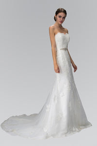 Elizabeth K GL1354 Sweetheart Strapless Wedding Dress in Ivory - SohoGirl.com