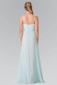 Elizabeth K GL2374 Spaghetti Strap Sweetheart Long Bridesmaids Dress in Mint - SohoGirl.com