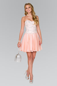 Elizabeth K GS2391 Sweetheart Corset Dress in Blush - SohoGirl.com